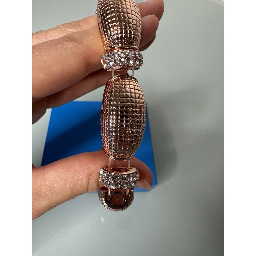 Joan Boyce Bracelet Rose gold with Crystal. New - Picture 6 of 10